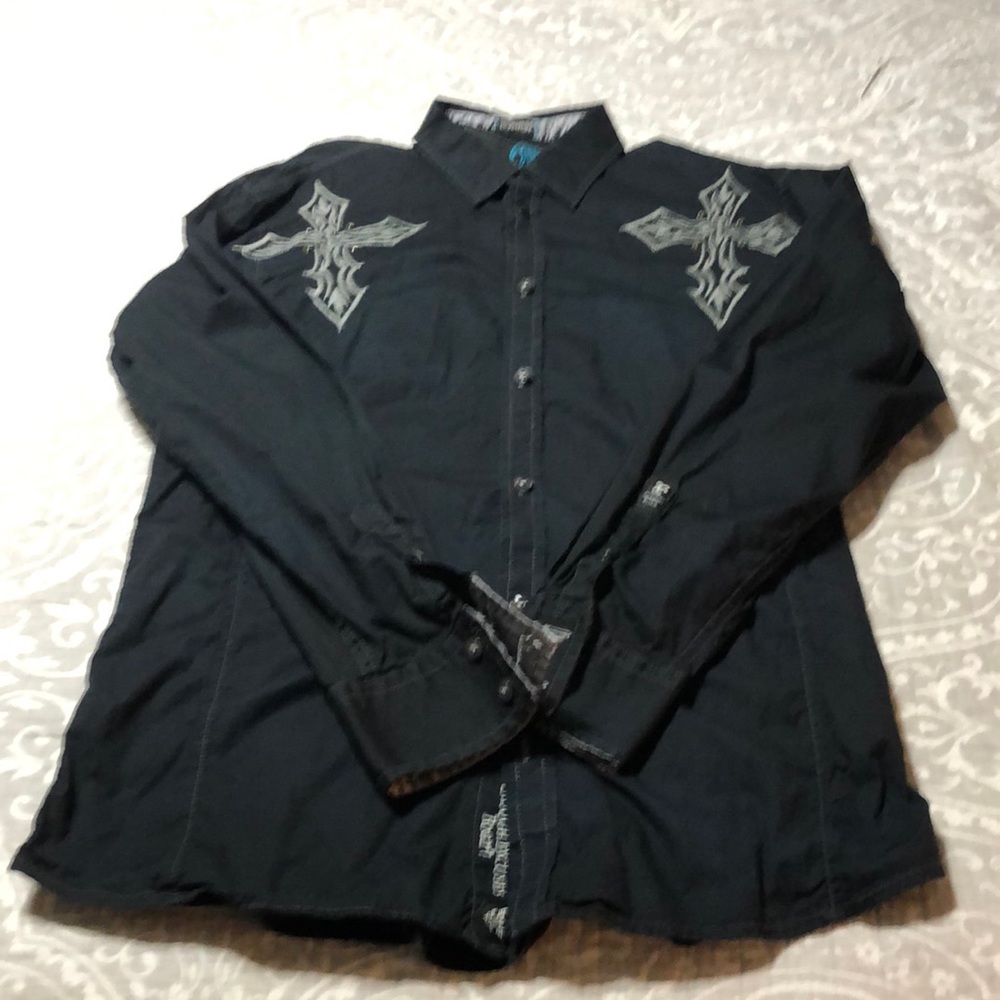 Roar signature casual button down shirt - Large